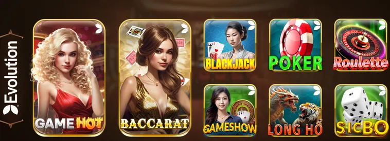 Sảnh Trò Chơi Casino Evolution Live Tại IWin Club Sảnh Cược Đẳng Cấp Nhất Hiện Nay