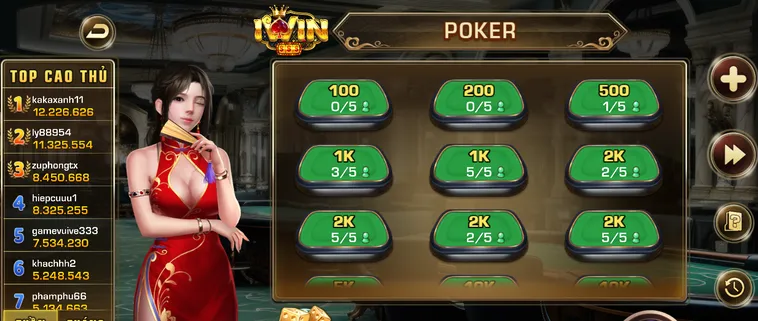 Trải Nghiệm Đỉnh Cao Khi Tham Gia Chơi Game Poker Tại IWin Club