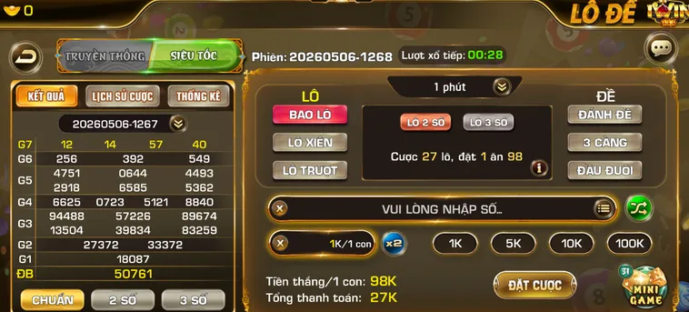 Lô Đề Siêu Tốc Tại IWin Club Hướng Dẫn Cách Chơi Và Chiến Thuật Thắng Lớn